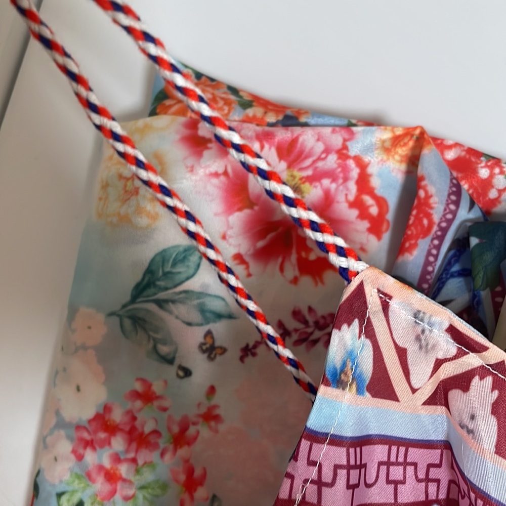 (last 1) Ibiza fleurs d'été summer a-line boho floral maxi dress, cover up dress - Picture 6 of 6